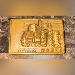 1982 JOHN DEERE 4450 TRACTOR with DUALS BELT BUCKLE, from Moline, Illinois